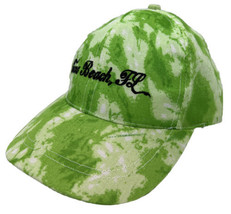 Cocoa Beach Hat Cap Snap Back Green Tie Dye Florida Vacation M Size Adjustable - £14.00 GBP