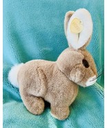 Swib Bunny Rabbit Plush Cottontail 9 INCH Tan White Realistic 1987 Tag V... - £17.58 GBP