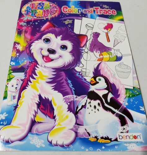 Lisa Frank 2012 Color and Trace Drawing Coloring Activity Book Unused Clean   - $27.88