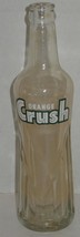 Vintage Clear Orange Crush Logo Soda Glass Bottle Vase Barn Dig - £7.11 GBP