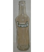 Vintage Clear Orange Crush Logo Soda Glass Bottle Vase Barn Dig - £6.96 GBP