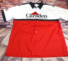1st Choice Racewear Caradco Windows &amp; Doors Shirt XL Red White *Stains* - $11.40