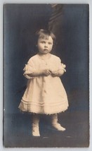 RPPC Adorable Girl with Jewelry Studio Photo c1905 Postcard C30 - $12.95