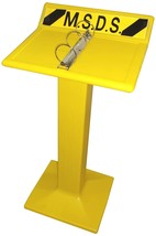 Yellow, 21&quot; L X 17&quot; W X 35&quot; H, Free Standing Msds Display, Forte Products - £173.65 GBP