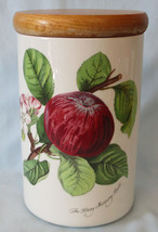 Portmeirion Botanic Pomona Hoary Apple Canister 6 1/2&quot; Tall - $24.74