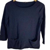 Ann Taylor navy blue sweater with pockets small - £19.82 GBP