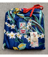 new Johnny Was Mia Floral Border Reversible Beach Blanket with Bag W65&quot; ... - £61.02 GBP