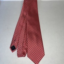 Jos. A. Bank Red &amp; White Silk Tie - £11.73 GBP