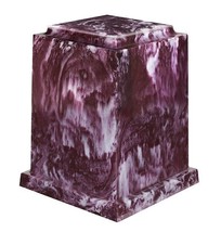 Large 225 Cubic Inch Windsor Elite Merlot Cultured Marble Cremation Urn For Ash - £193.47 GBP