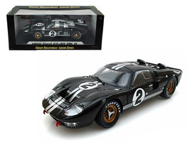 1966 Ford GT-40 MK II #2 Black 1/18 Diecast Model Car by Shelby Collectibles - £69.64 GBP
