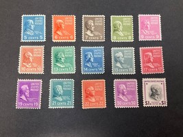 1938 US Presidential Series Partial Set Of 13 Mint Never Hinged Original... - £41.26 GBP