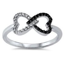 2.50 Ct Round Cut Diamond Heart Shape Wedding Band Ring 14k White Gold Finish - £71.92 GBP