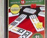 The Mexican Train Dominoes - 91 Color Dot Double 12 Dominoes - £31.42 GBP