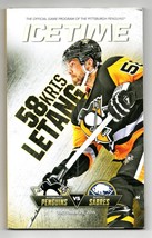 VINTAGE Oct 29 2015 Pittsburgh Penguins Buffalo Sabres Program E Malkin ... - £11.62 GBP