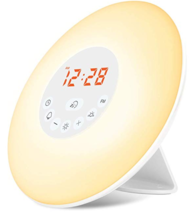 Wake Up Light Alarm Clock Sunrise Simulation  Sleep Aid Feature Bedside ... - $39.35