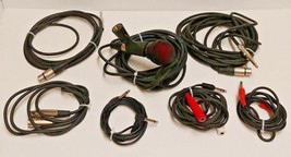 Guitar Instrument Cable Lot /7 With Fireball Microphone CBI Studio Quad ... - £54.84 GBP