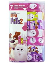 Cotton Brief Panties Secret Life of Pets 7 PACK Girls Size 4 Assorted Prints NEW - £5.50 GBP