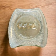 Holiday Inn Hotel Clear Glass Embossed 5&quot; x 5&quot; Ashtray 4 Slot Advertising Logo - £9.65 GBP