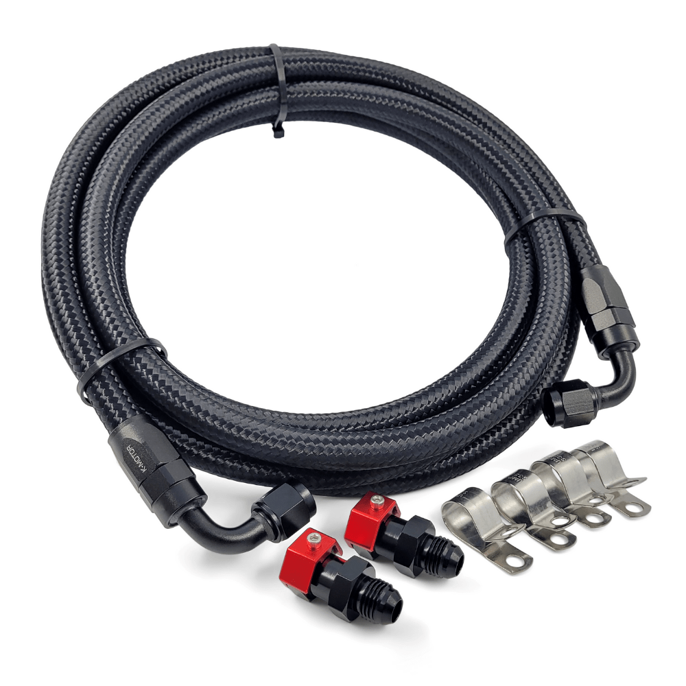 6AN Braided Fuel Feed Line Kit for 10th Gen Honda Civic 1.5T 2016+ | K-M... - $134.63