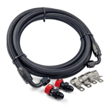 6AN Braided Fuel Feed Line Kit for 10th Gen Honda Civic 1.5T 2016+ | K-M... - £100.60 GBP
