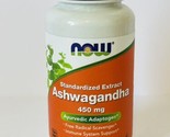 NOW FOODS Ashwagandha 450 mg - 90 Veggie Caps - Exp 10/26 - $12.77