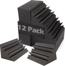 Acoustic Foam Bass Traps -12 Pack Wall Corner Studio Foam Blocks, Bass Traps). - £34.69 GBP