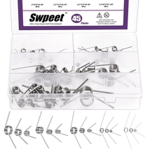 45-Piece Stainless Steel Torsion Springs Assortment Kit for DIY Projects - $20.83