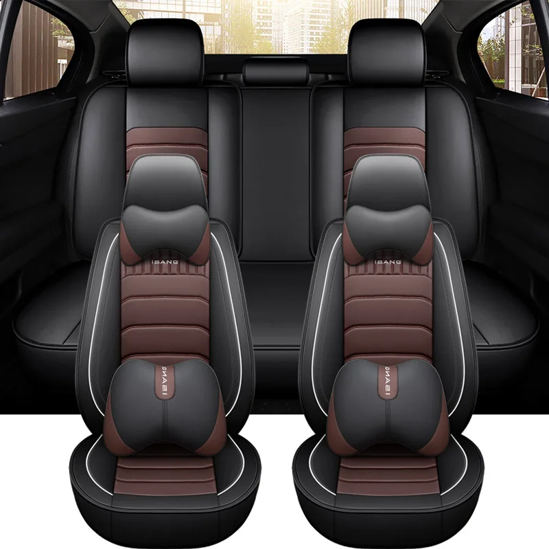 Leather Seat Cover For Skoda Octavia 2 Superb 3 Karoq BMW E60 E61 Tourin... - $77.20+