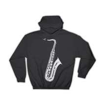Retro Music Notebook Saxophone Instrument : Gift Hoodie Wall Poster Musician Roo - £28.94 GBP