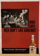 2001 Jim Beam Magazine Print Ad Who Says Men Don’t Like Dancing? - $4.94