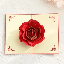 3D Pop-Up Rose Happy Birthday Card - Perfect for Wife, Mother&#39;s Day, Chr... - $7.24 CAD