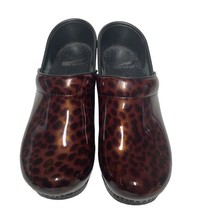 Dansko Leopard Cheetah Print Clogs Shoes Women’s Size EU 37 US 6.5 - £25.93 GBP