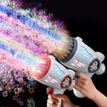 Bubble Gun Toys Electric Automatic Soap Rocket Boom Bubbles Makers Party Toy. - £23.48 GBP+