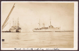 U.S.S. Melville (AD-2) in Honolulu Hawaii RPPC ca. 1920s Real Photo Postcard - £15.65 GBP