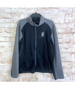 Spyder Mens Bandit Stryke Fleece Lined Jacket Gray And Black Size Medium - $334.07 MXN