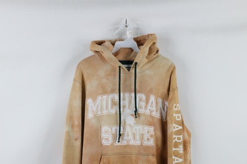Vintage Champion Mens Small Acid Wash Michigan State University Spell Out Hoodie Item image 2