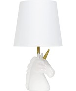 Small Table Lamp Modern Bedside Nightstand Desk White Reading Kids Girls... - £26.46 GBP