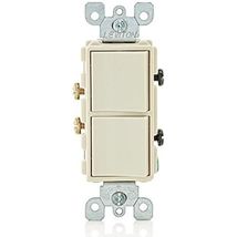 Leviton 5634-I 15 Amp, 120/277 Volt, Decora Single-Pole, AC Combination ... - €20,59 EUR