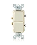 Leviton 5634-I 15 Amp, 120/277 Volt, Decora Single-Pole, AC Combination ... - €20,53 EUR