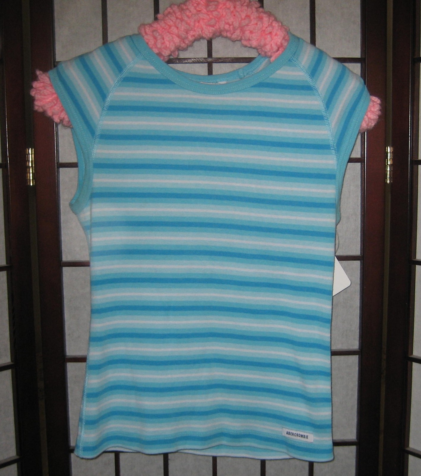 womens shirt size small abercrombie and fitch striped - $10.45