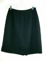 Tahari Black Skirt Wool Blend Size 2 - £18.70 GBP
