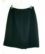 Tahari Black Skirt Wool Blend Size 2 - £18.63 GBP