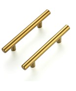 24 Pack 5 Inch Cabinet Pulls Brushed Brass Stainless Steel Kitchen Drawe... - $19.79