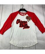 Chicago Bulls NBA Medium Mitchell &amp; Ness Shirt White Women New - $548.16 MXN