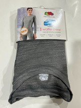 Fruit of the Loom EverSoft Women&#39;s Waffle Crew Shirt Size Small 4-6 Gray... - £4.68 GBP