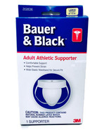 Bauer &amp; Black By 3M Large Adult Athletic Supporter Comfortable Wide Wais... - £13.54 GBP