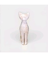 Stylized MCM Pink Marble Sitting Cat Vintage 4.5&quot; - $19.54 CAD