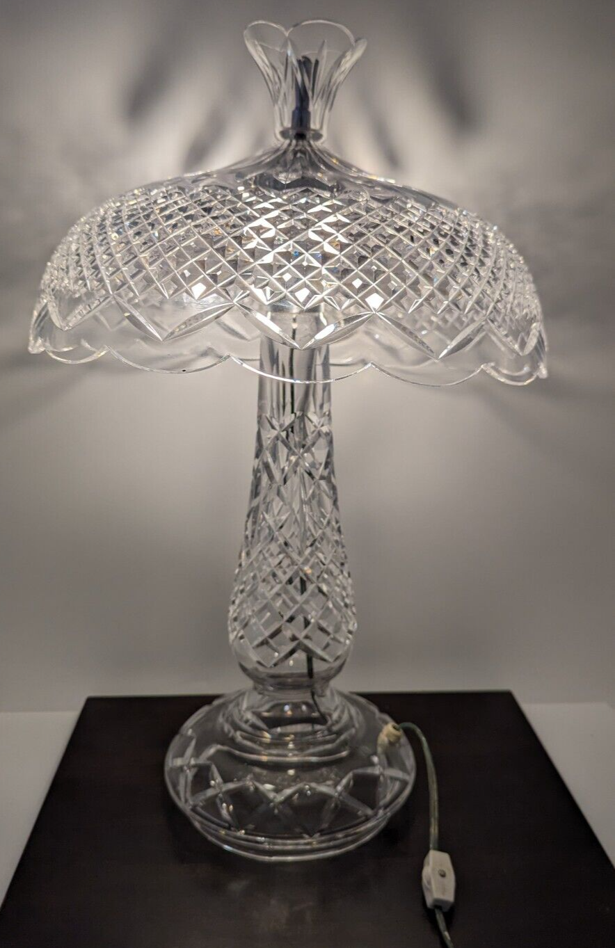 Waterford Crystal Achill Table Lamp 22" Signed - $836.99