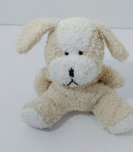 It&#39;s Greek Me ASI Tan beige white terry cloth plush puppy dog small mini... - £24.52 GBP