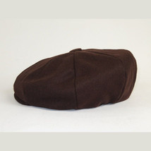 Mens Fashion Classic Flannel Wool Apple Cap Hat by Bruno Capelo ME901 Brown image 4